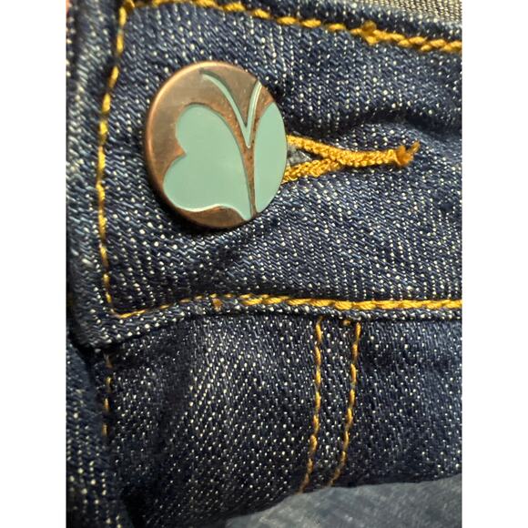 Fashion Bug 90's Y2k Hip Huggers High Rise Flare Leg Women Jeans Blue Size 10 - Picture 7 of 13